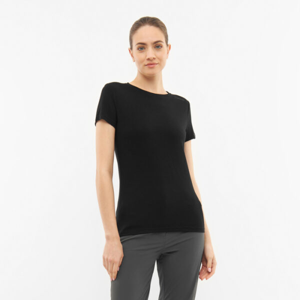 T-shirt damski Viking Lenta Bamboo Light Lady – czarny