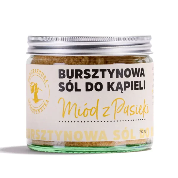 Bursztynowa Sól do kąpieli Miód z pasieki - 250 ml